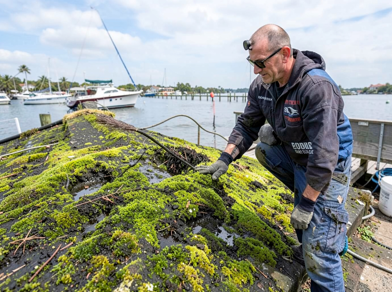 Roof Moss & Algae Removal in Shoreline