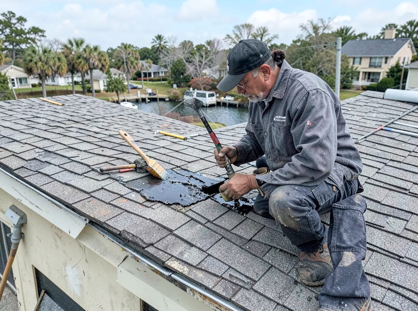 Shingle Roof Leak Repair in Shoreline