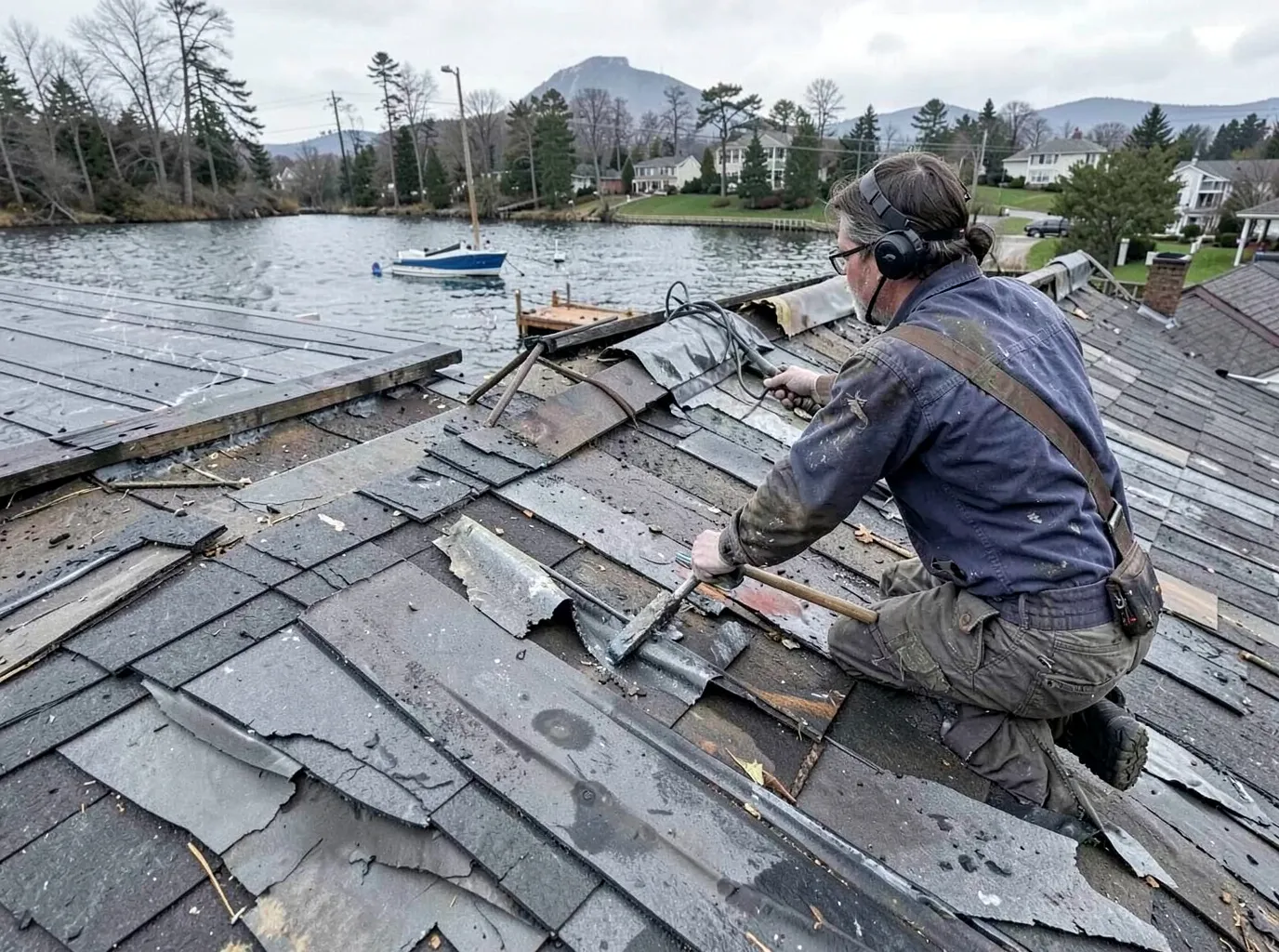 Storm Damage Roof Repair in Shoreline, WA